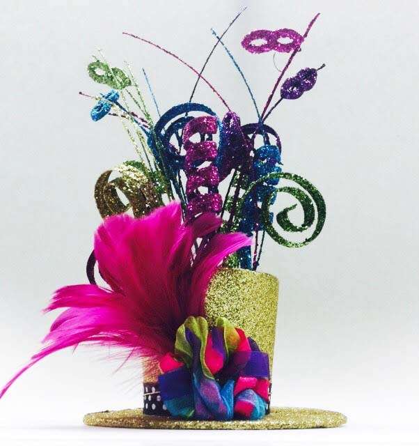 Mardi Gras centerpiece