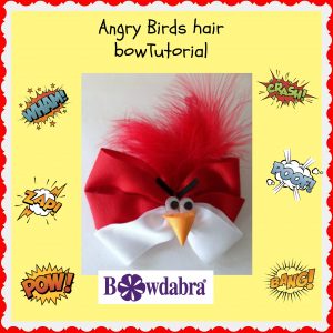 Adorable Angry Birds Hair Bow