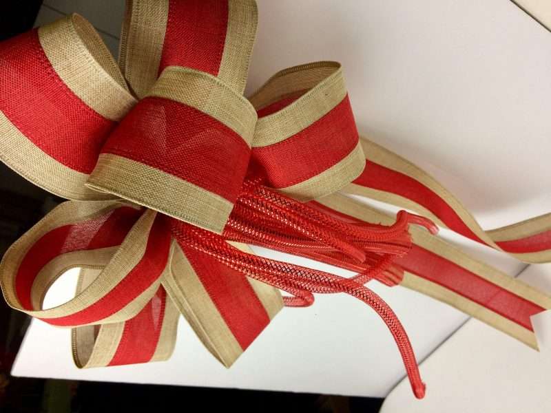 Tubular Mesh Bow - Valentine's Day bows