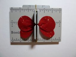 festive butterfly hair bow