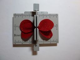 festive butterfly hair bow