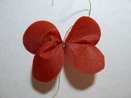 festive butterfly hair bow