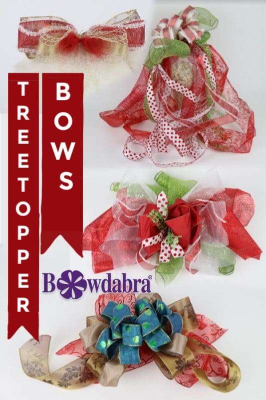 Amazing DIY Christmas TreeTopper Bows 