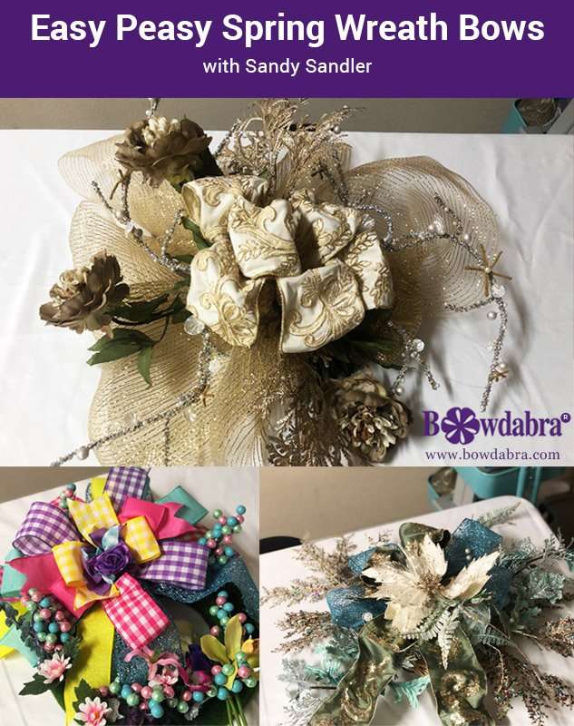Easy Peasy Spring Wreath Bows with Sandy Sandler