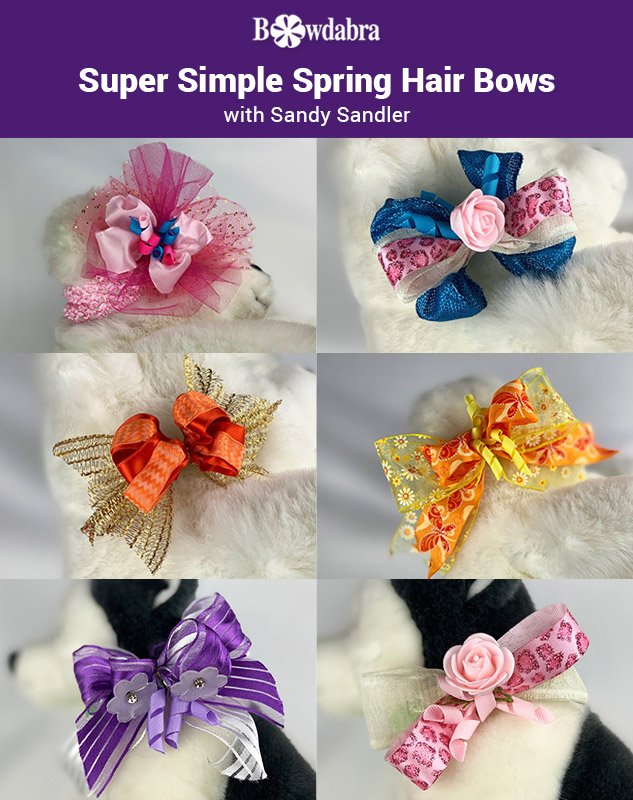 Super Simple Spring Hair Bows with Sandy Sandler