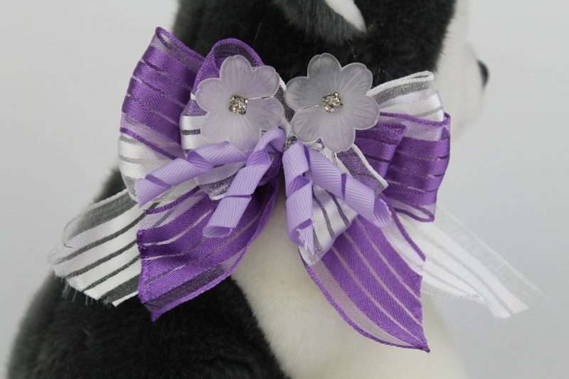 CUTLITTLE PURPLE HAIR BOW