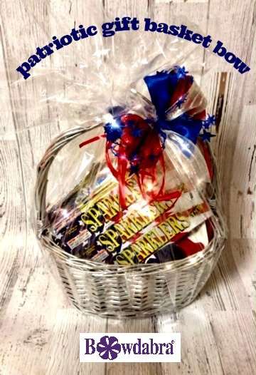 patriotic basket bow