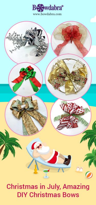 Christmas in July Decor Bow