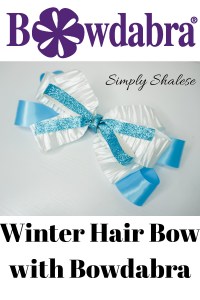 winter hair bow