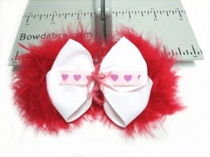Boa hair bow