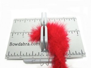 Boa Valentine's Day hair bow