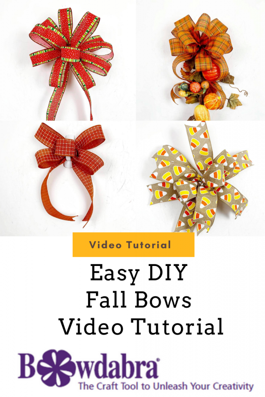How to make beautiful DIY Fall Bows with Bowdabra | DIY Fall Crafts