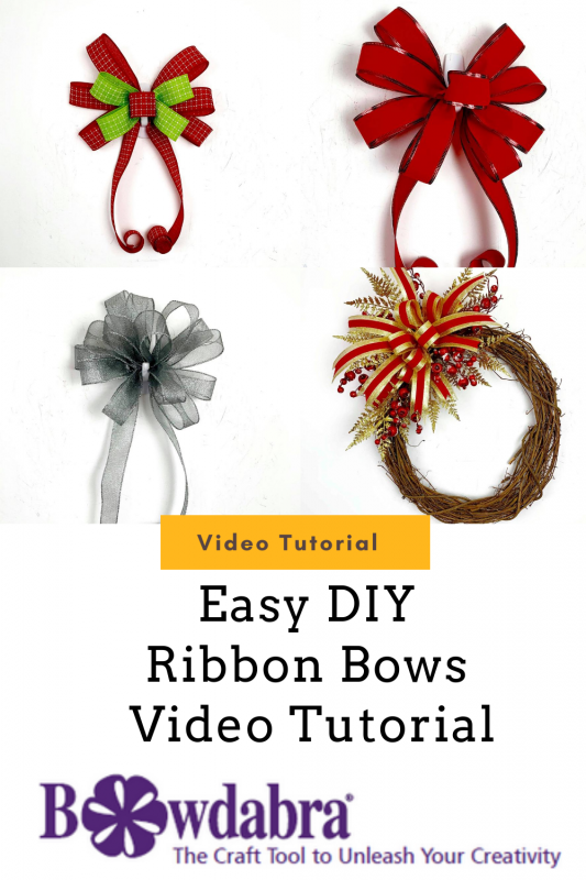 How to easily Make a Pretty Christmas Wreath with Bowdabra