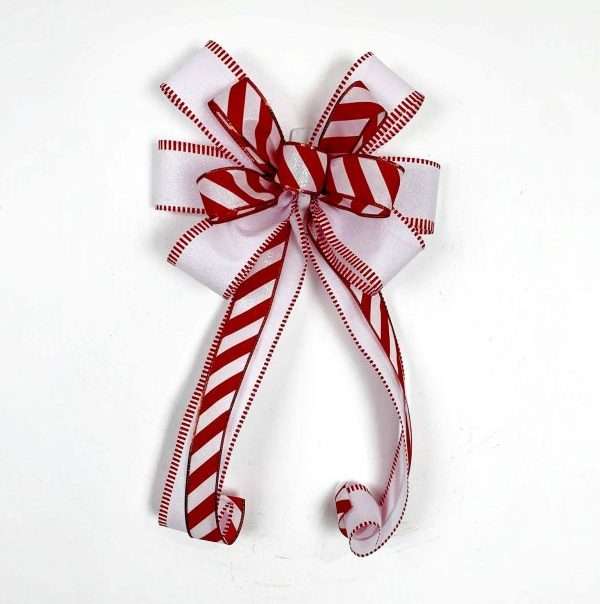 candy cane and bows