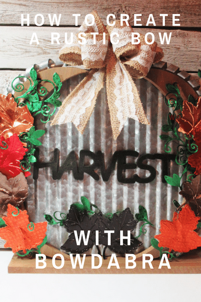 rustic fall bow