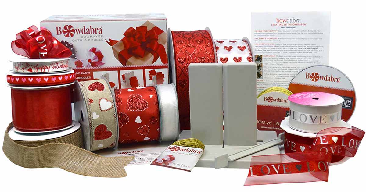Bowdabra Bow Maker Kit & Ribbons Online: Ultimate Valentine's Collection