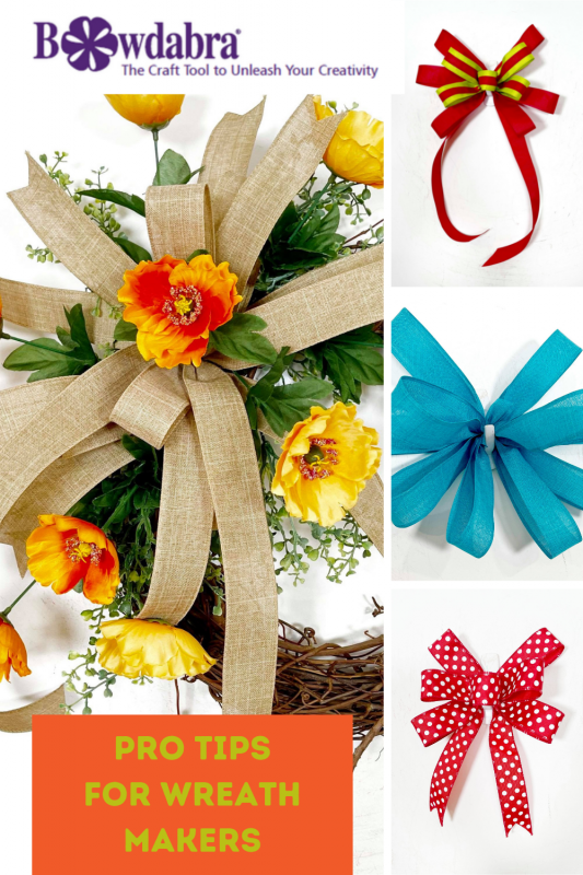 DIY wreath Bows
