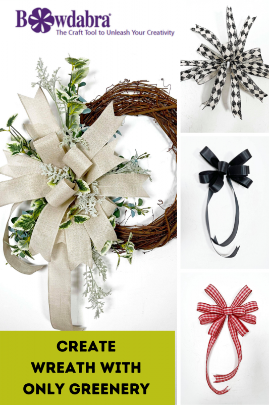 Wreath with greenery