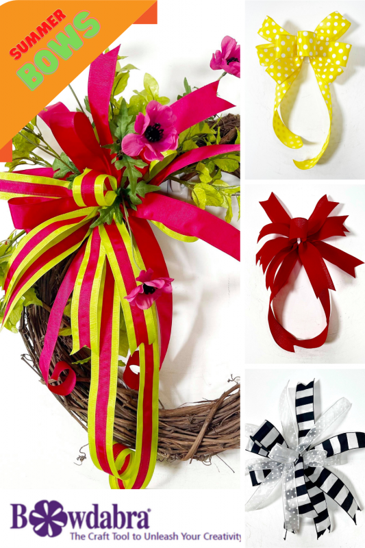 How To Make Designer Summer Bows And Wreaths | Bowdabra Tips
