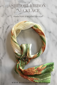 Shibori Ribbon Necklace