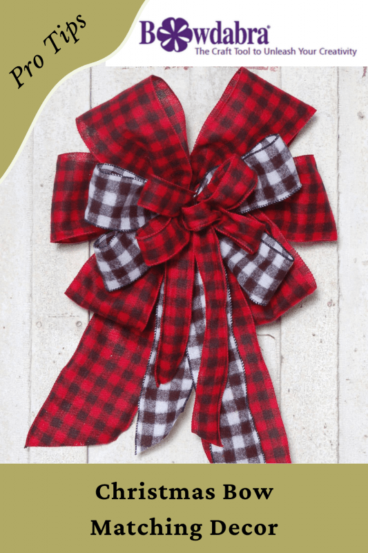 Christmas ribbon bow 