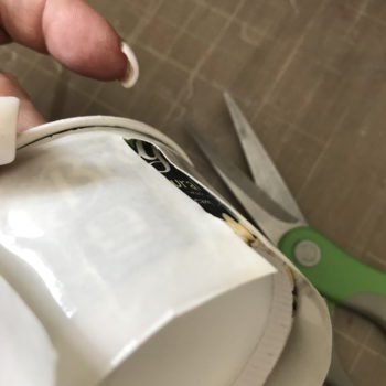 Cut Slits to Accommodate Conical Shape