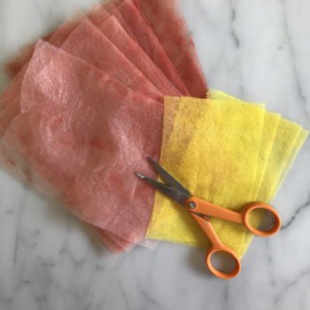 Cut Dryer Sheets to Appropriate Size