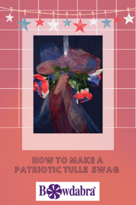 patriotic tulle swag