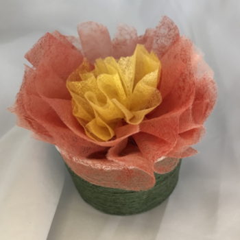 Ice Cream Container Gift Box with Dryer Sheet Bow and Jute Cord