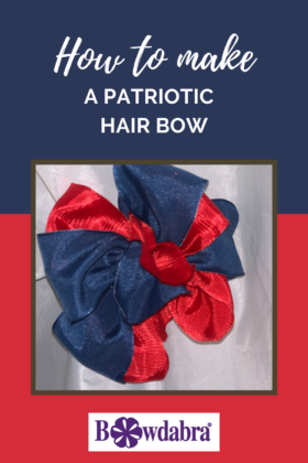 patriotic hair bow