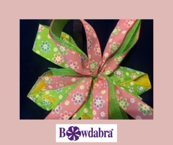 funky wreath bow