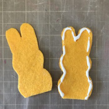 Add Glue to Edges of One Piece