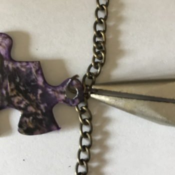 Add Necklace Chain and Puzzle Piece to Jump Ring