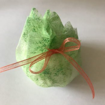 Stuff Scented Cotton Balls into Sachet and Tie Closed