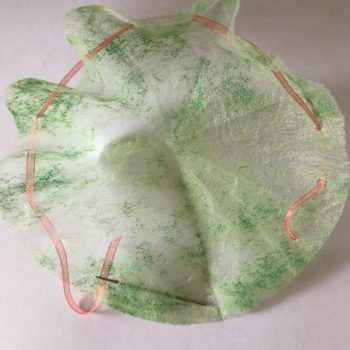 Lace Narrow Ribbon through Holes