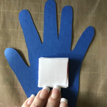 Position Folded Strip on Left Hand