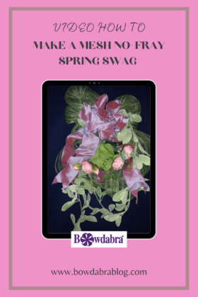 mesh no fray spring swag