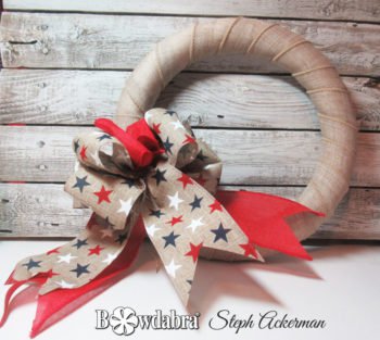 super easy patriotic wreath