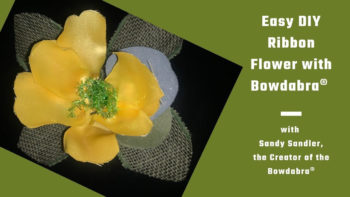 super easy ribbon flower