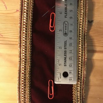 Sew Paper Clips on Streamer