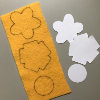 Trace Flower Template onto Felt