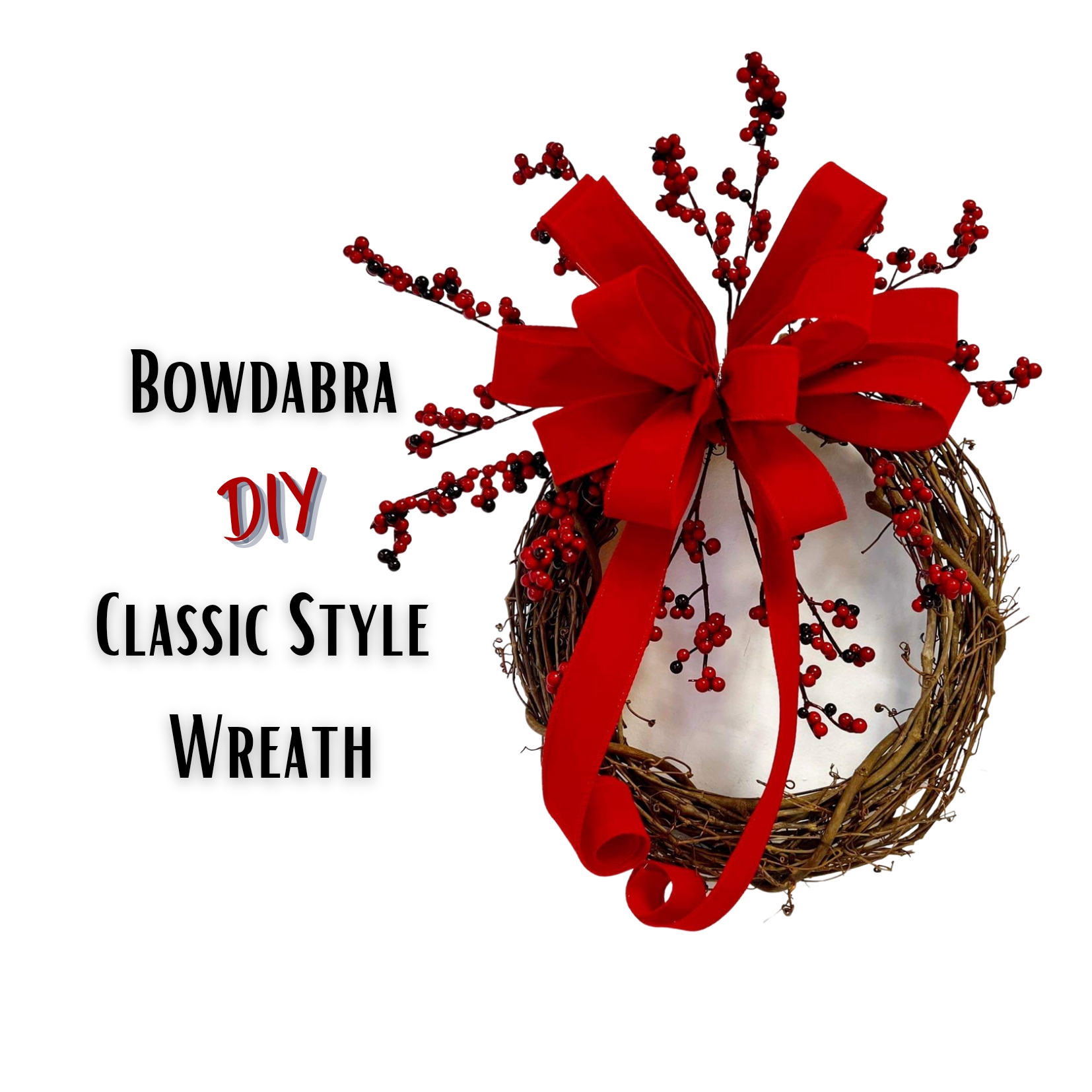 Create DIY Classic Style Wreath & Bows – Bowdabra Tutorial