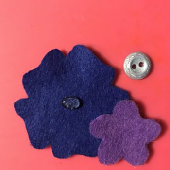 Hot Glue Layers and Button