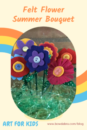 Felt Flower Summer Bouquet