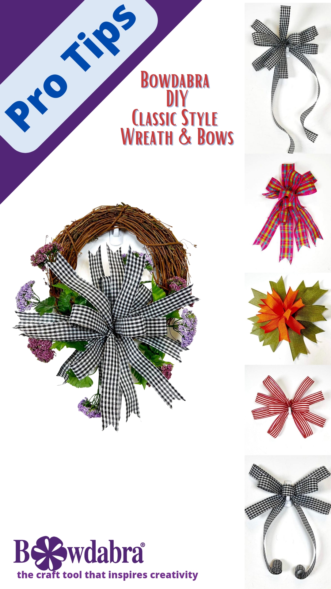 How to Make a Bow with EZ Bow Maker / Beginner Wreath Making Tips 
