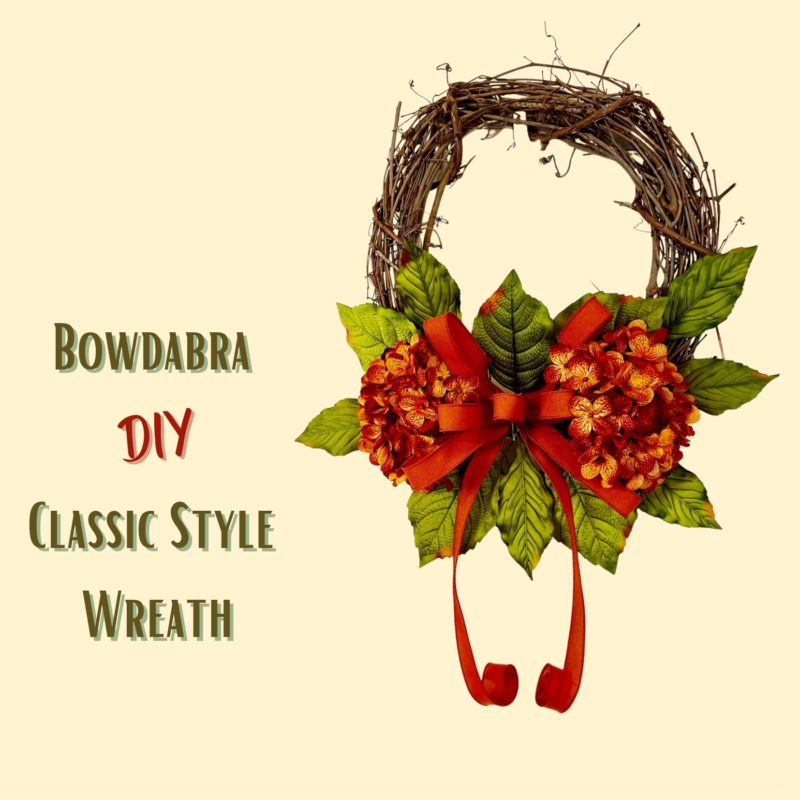 diy bow wreath