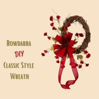 diy christmas bow wreath