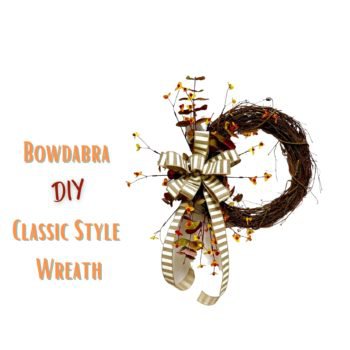 DIY Fall/Christmas Bow Wreath