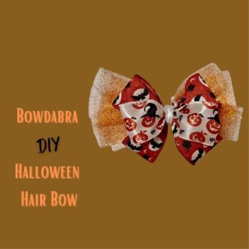Halloween hair bow