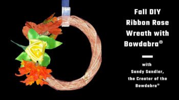 ribbon rose wreath